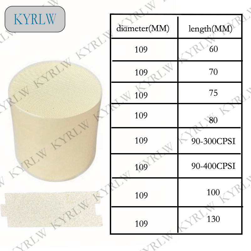 High Flow Catalytic Converter Ceramic Honeycomb Substrate