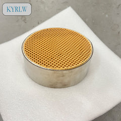 Honeycomb Ceramic Heat Exchanger with Including Metal Coating Treatment for Fireplaces Is Used for the Exhaust Gas Treatment