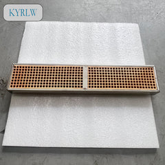 Rectangular honeycomb ceramic carriers containing coating for fireplaces are suitable for treating waste gas ceramic honeycomb