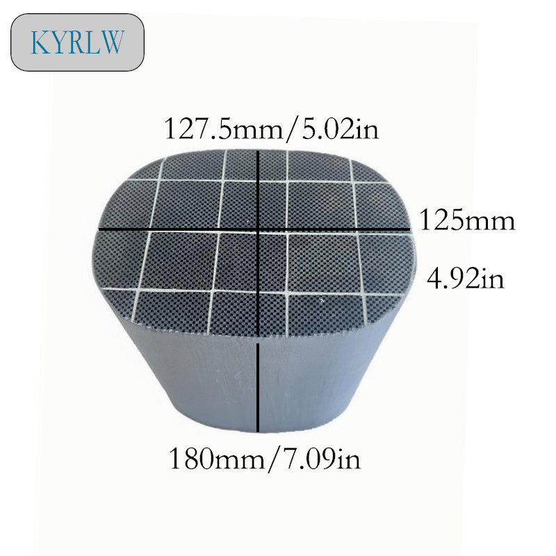 127.5*125*180mm High Quality Silicon Carbide Honeycomb Diesel Particulate Filter (DPF) Universal Fit for Diesel Vehicles