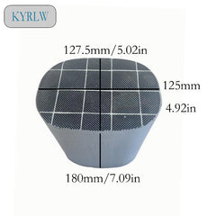 127.5*125*180mm High Quality Silicon Carbide Honeycomb Diesel Particulate Filter (DPF) Universal Fit for Diesel Vehicles