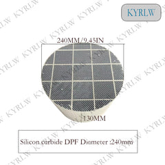Durchmesser 240*130mm Dieselmotor Sic DPF Siliziumkarbid Dieselpartikelfilter Siliziumkarbid-Katalysator FÜR Dieselmotorabgase