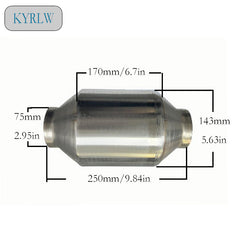Customer-Specific Universal Three Way Catalyst For Braun Racing 400cpsi/cells Honeycomb Metal Catalytic Converter Catalyst Honeycomb