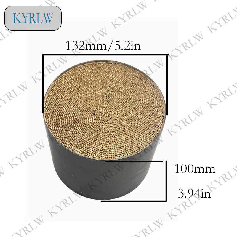 Exhaust System Durable Metal Catalysts for Gasoline-Powered Performance Car Exhausts 132*100mm 100/200CPSI